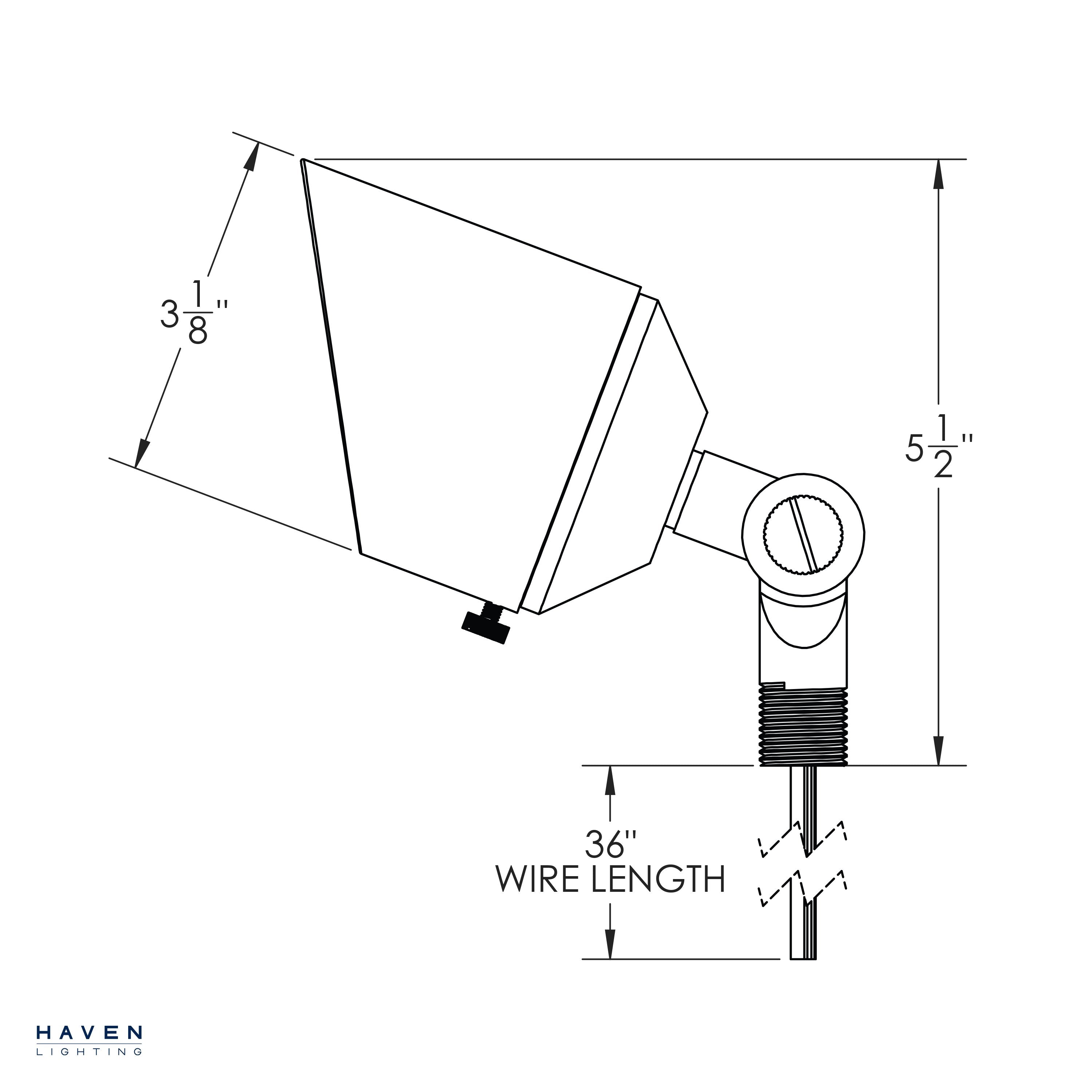 Adjustable White 6W Brass LED Up Light Up Lights Haven Lighting