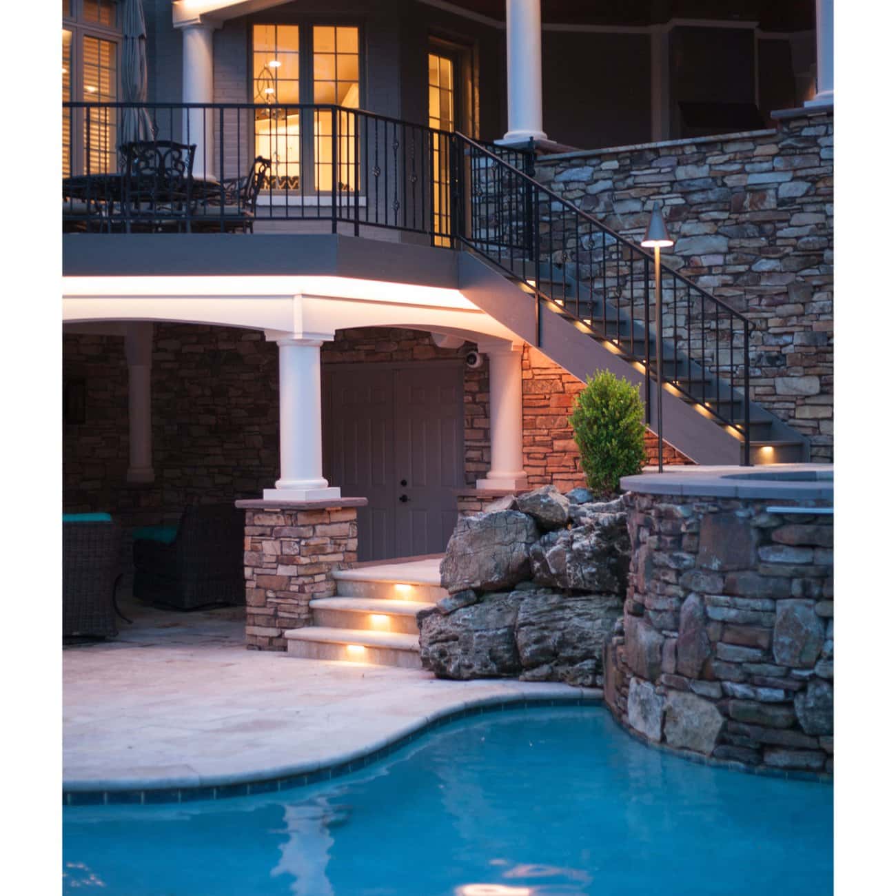 Adjustable White LED Tiki Torch Light Tiki Light Haven Lighting