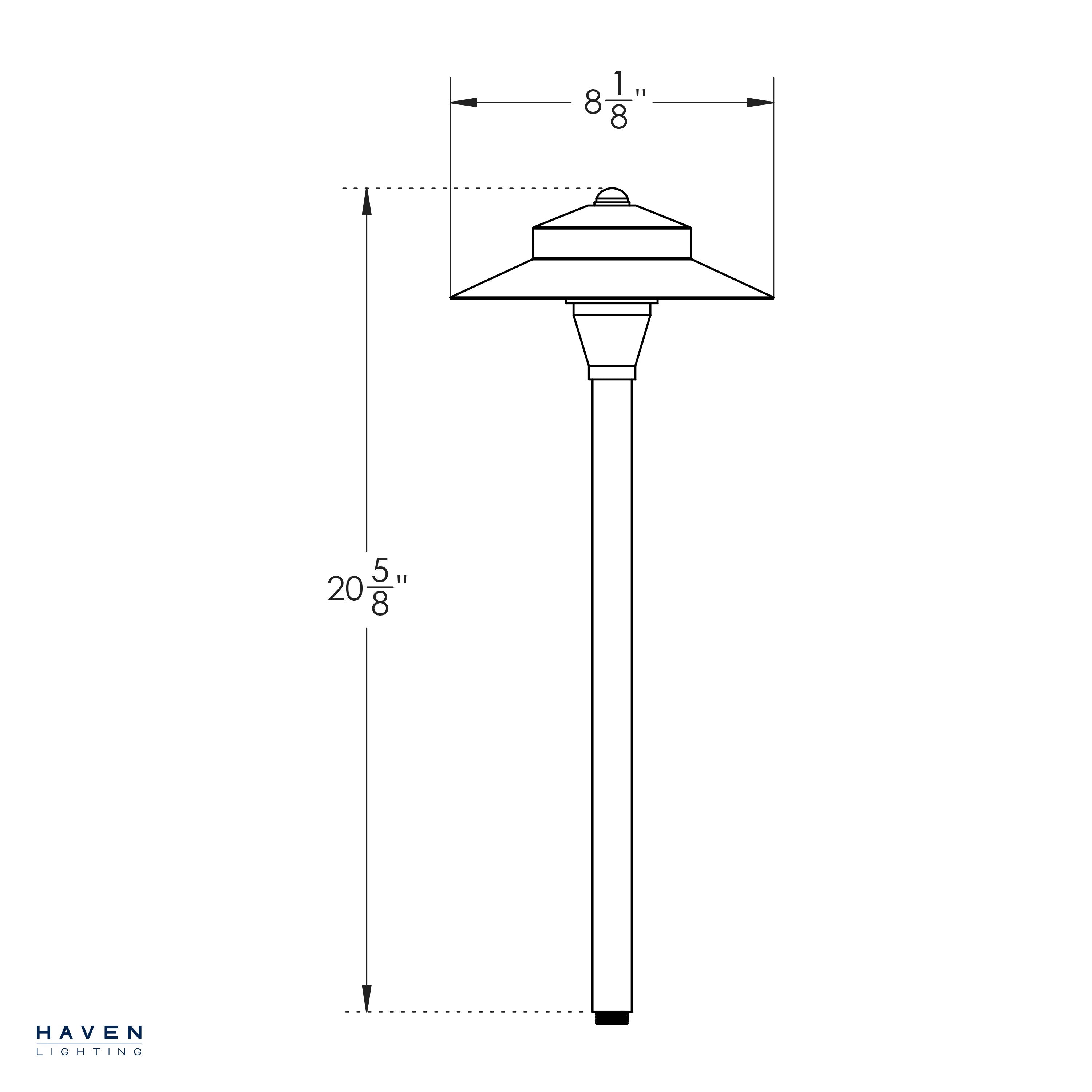 Full Color WiFi LED Path Light - Shade 5 Path Lights Haven Lighting