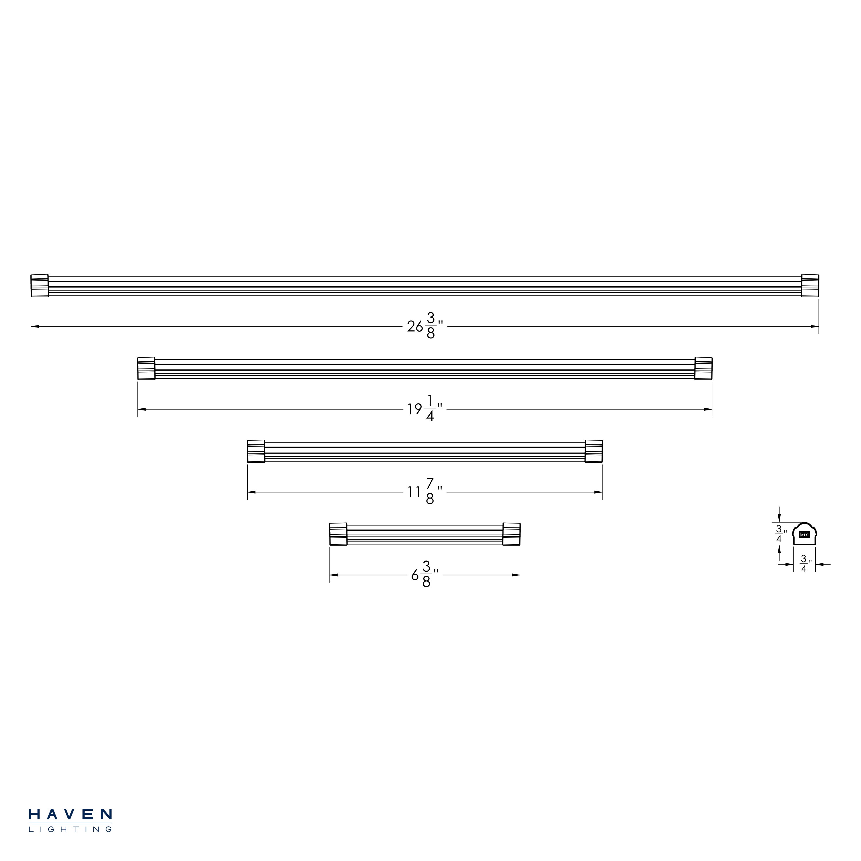 Classic White LED Under Cabinet Light Under Cabinet Lighting Haven Lighting