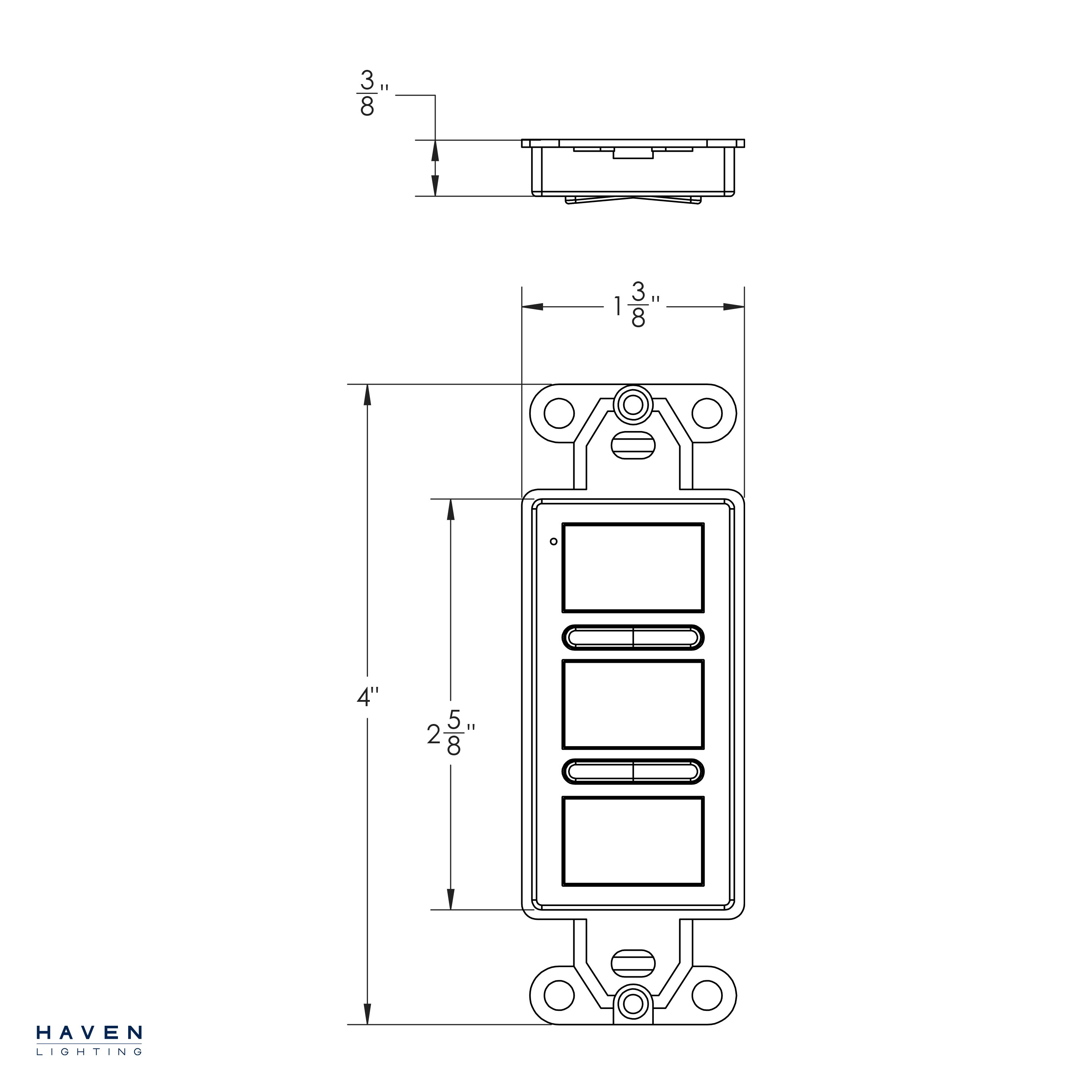 Full Color Wireless Wall Switch Wireless Wall Switch Haven Lighting