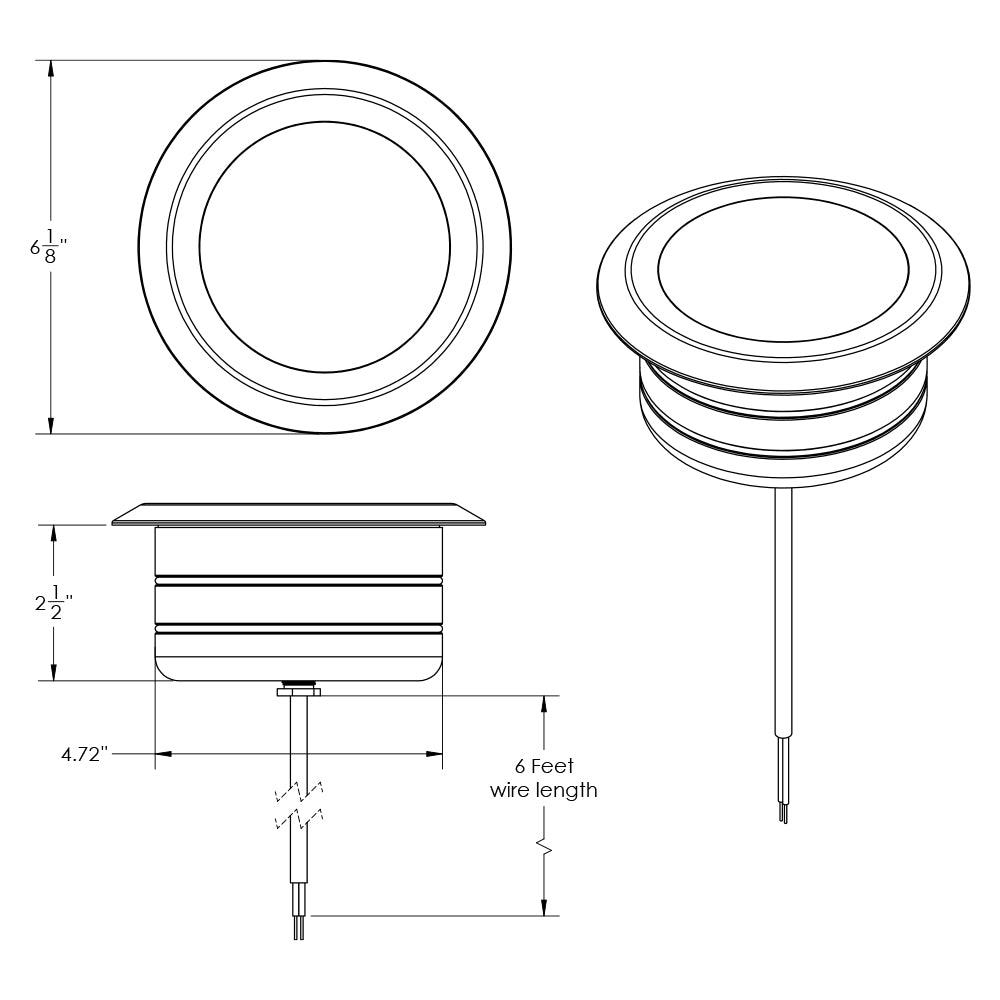 9 Series Pro Full Color 14W Bourbon Brass Core Drill / Well Lights