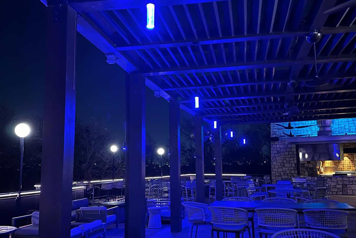 Champagne Lights in a Bar