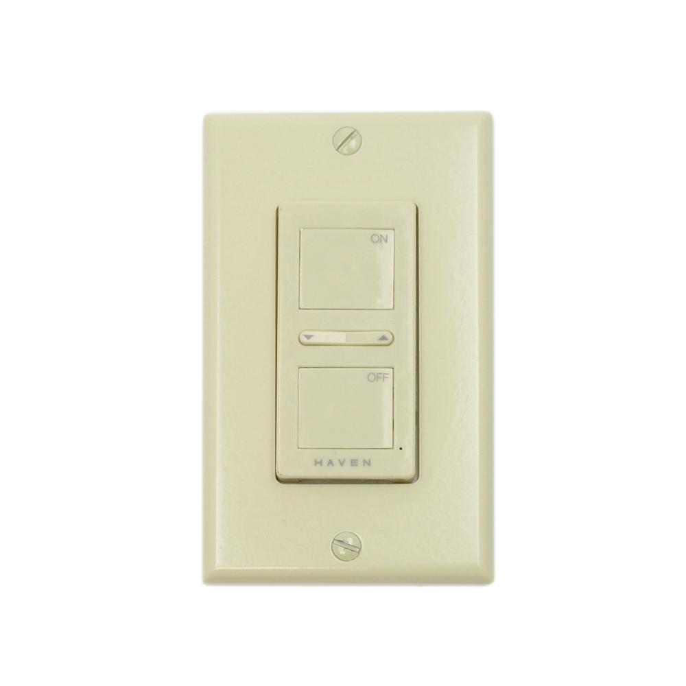 Classic White Wireless Wall Switch Wireless Wall Switch Haven Lighting Ivory