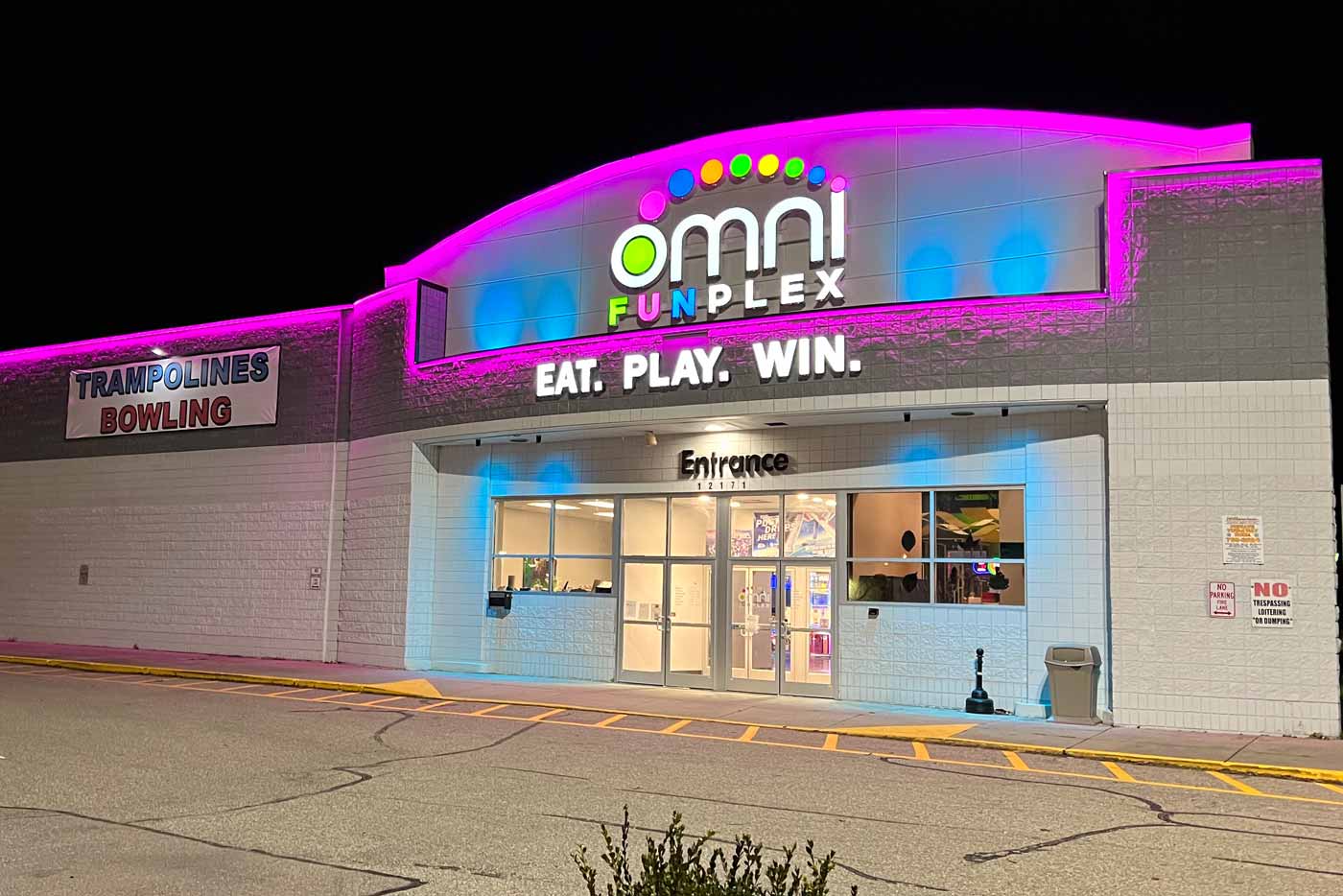 Omni Funplex Fun Center Lighting