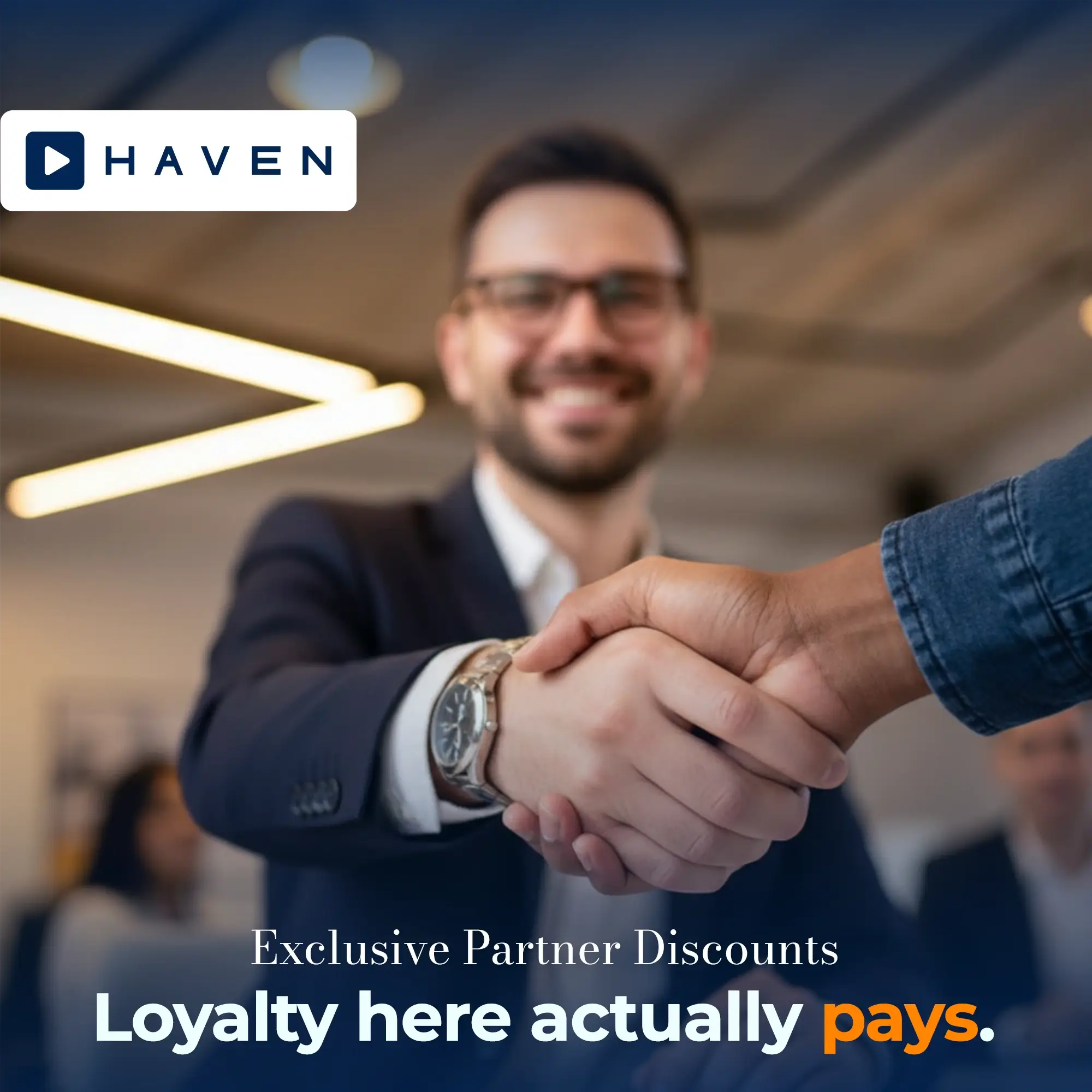 two men shaking hands