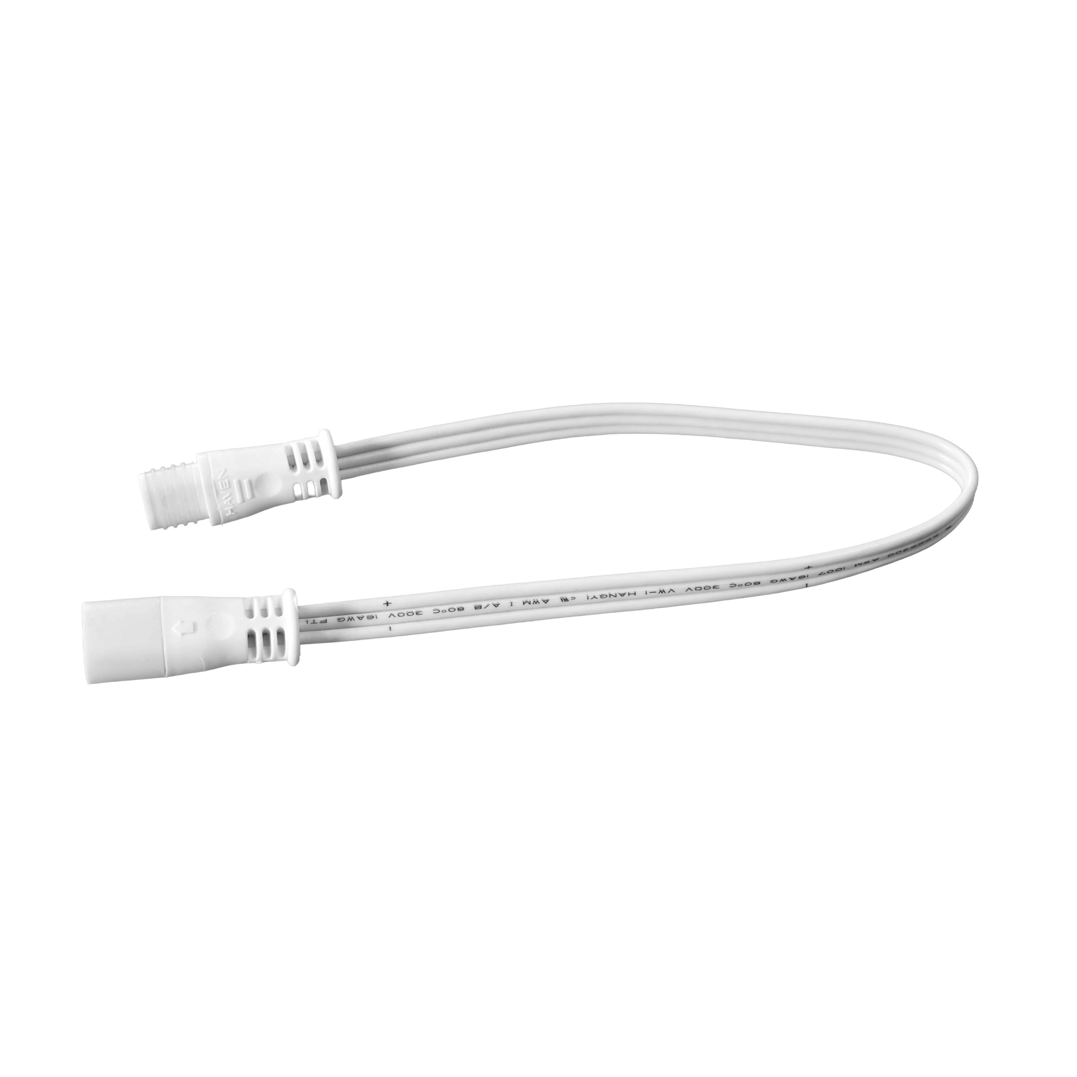 X Series white extension cable with connectors on both ends