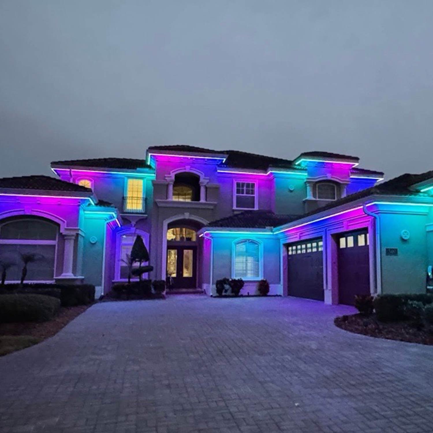 A large-sized home with Haven Evolution lighting installation.