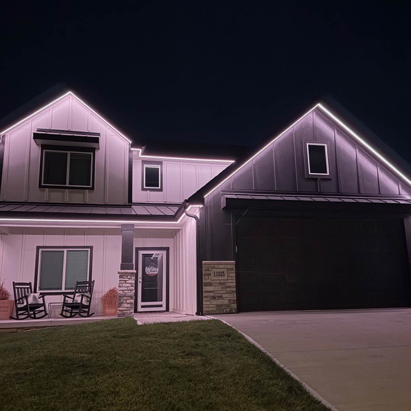 A small home with Haven Evolution lighting installation.