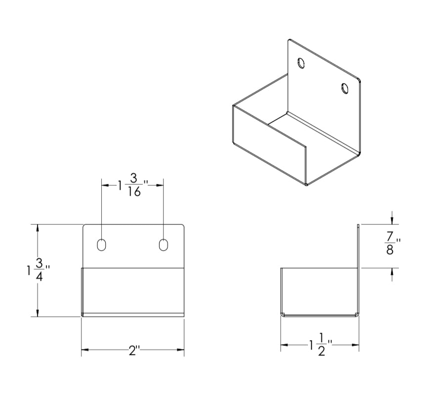 X Series Genesis Track Side End Mount Clips - 10 Pack