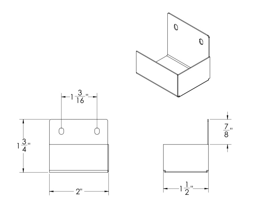 X Series Genesis Track Side End Mount Clips - 10 Pack