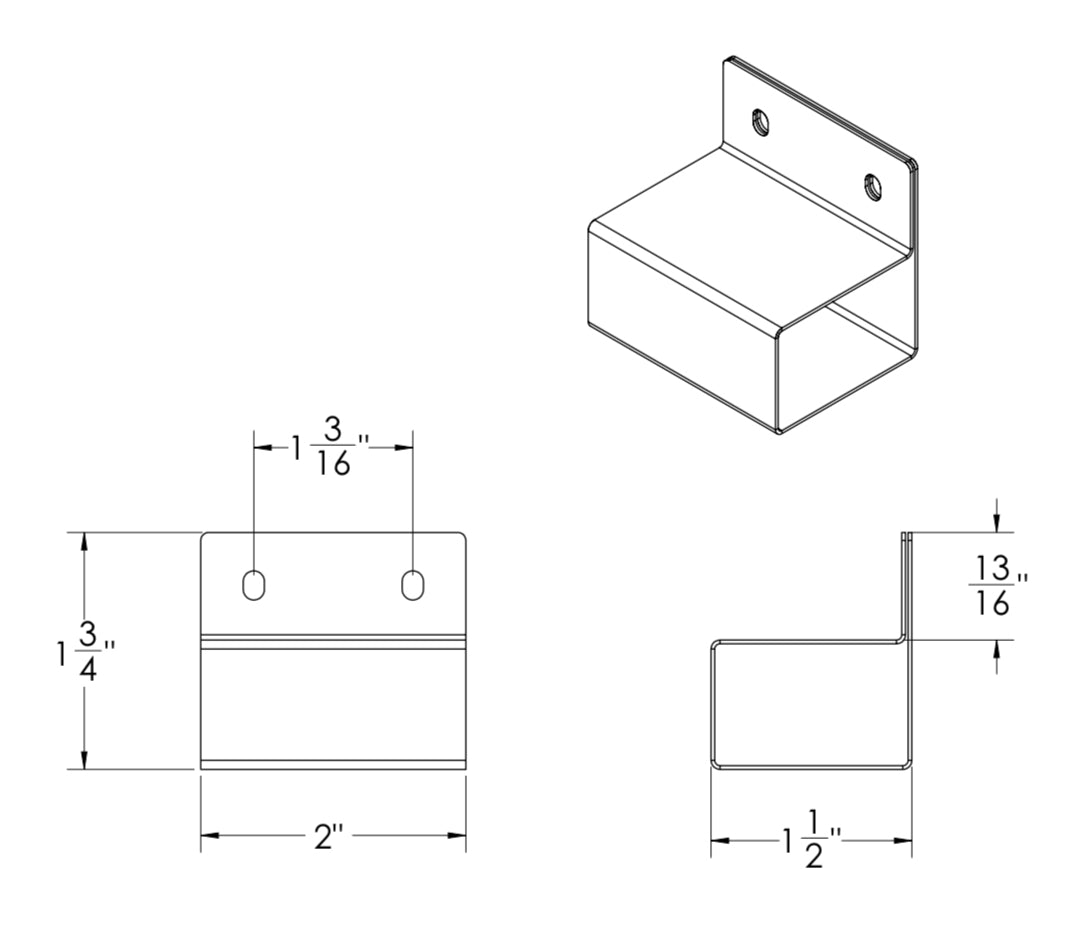 X Series Genesis Track Side Mount Clips - 10 Pack