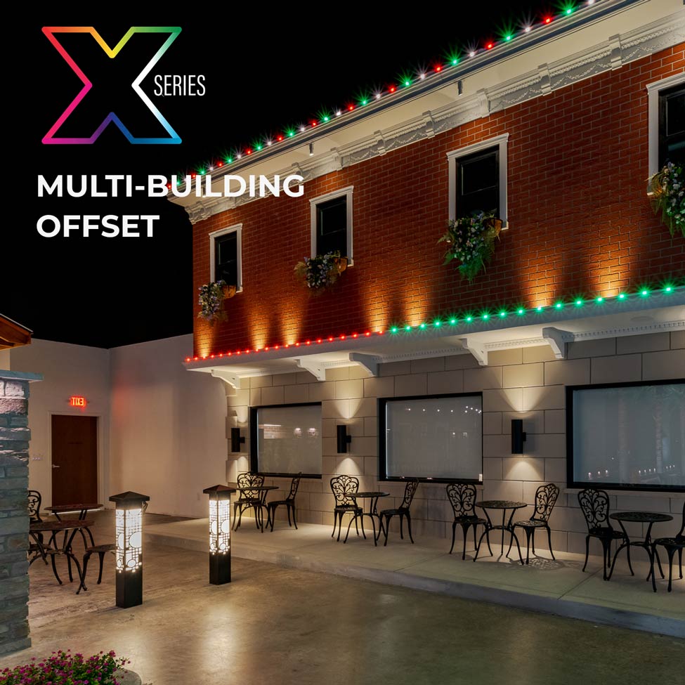 X Series multi-building animation offset