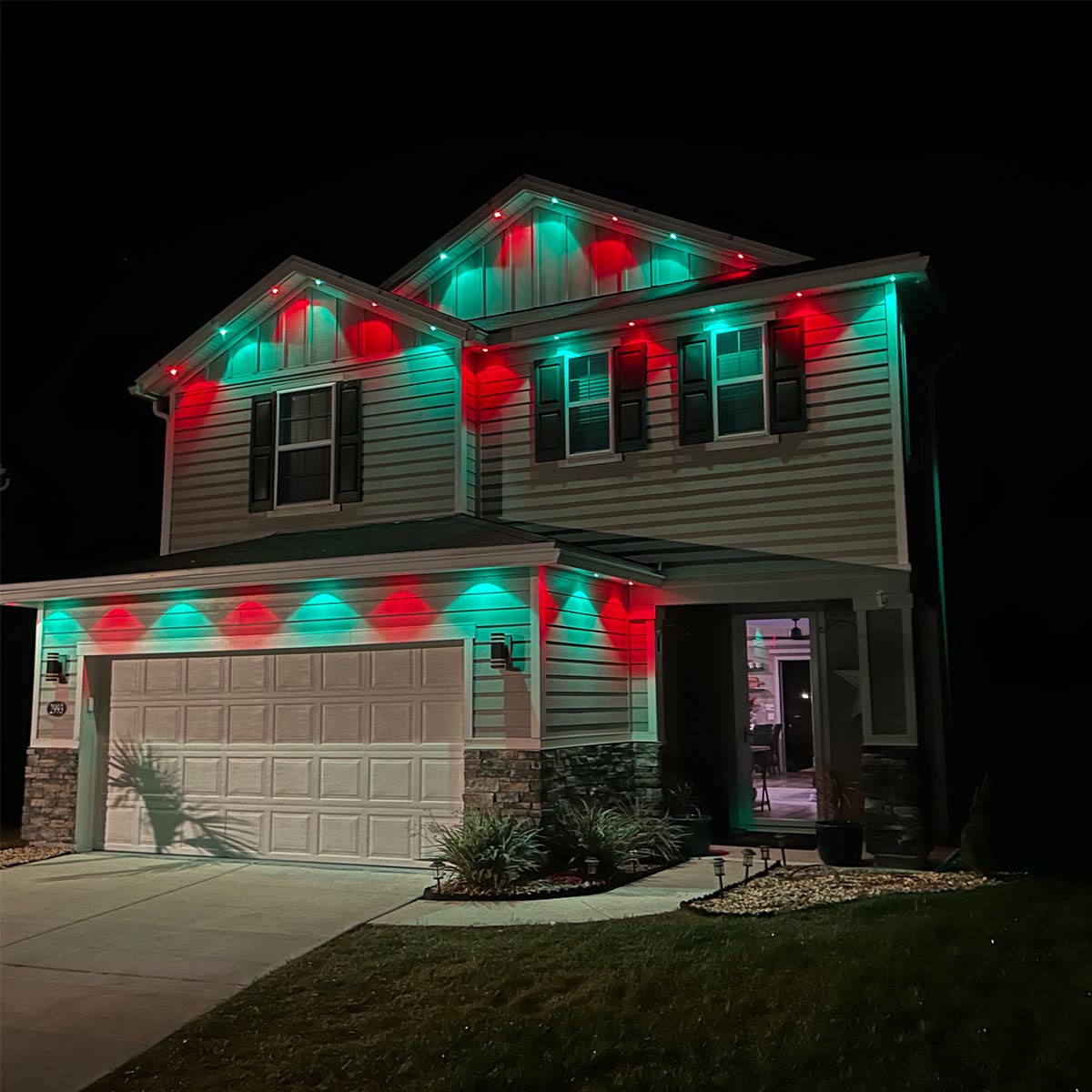 A medium-sized home with Haven Genesis lighting installation.